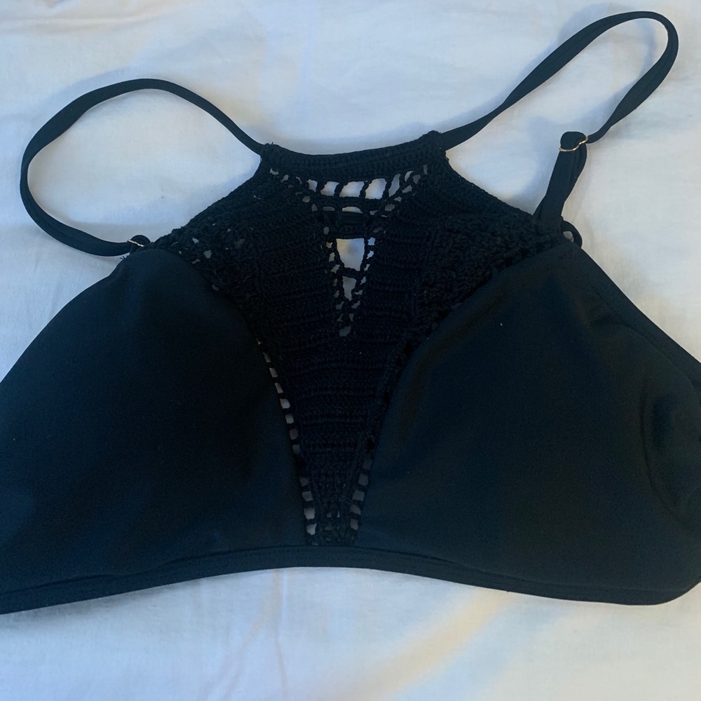 black bikini top